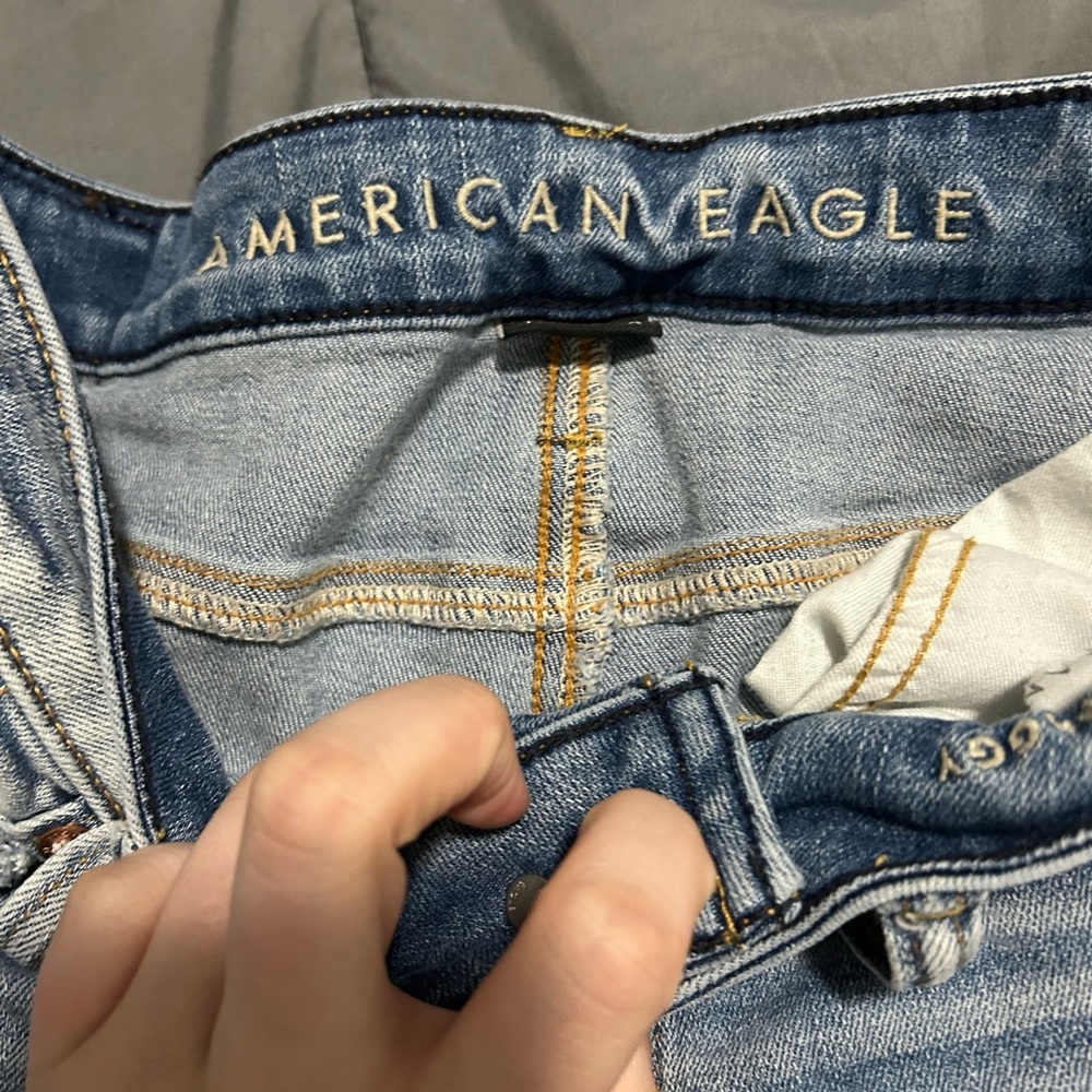 Distressed Blue Jeans - Picture 3 of 3